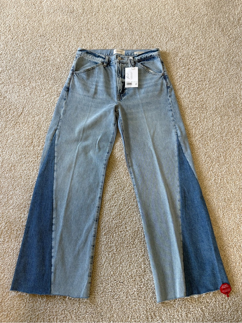 Frame Le Baggy Palazzo Jeans - Picture 6 of 10